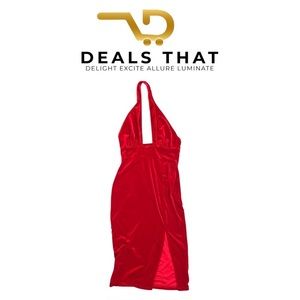 Red Backless SHEIN Dress